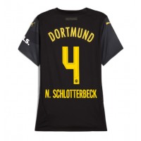 Maglia Calcio Borussia Dortmund Nico Schlotterbeck #4 Seconda Divisa Donna 2024-25 Manica Corta